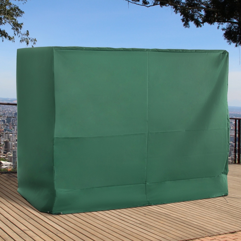 Best 3-Seat Outdoor Garden Swing Chair Protective Cover Water UV Resistant, 240L x 133Wcm, Green - Image 12