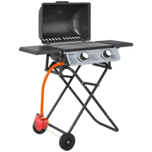 Best Two-Burner Portable Suitcase BBQ - Black