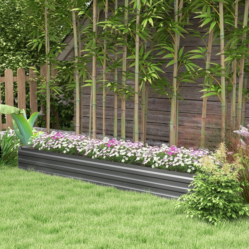 Best 60 x 240cm Galvanised Steel Planter, with Open Bottom - Image 10