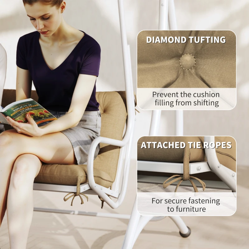 Best Three-Seater Bench Cushion - Khaki - Image 6