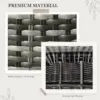 Best Seven-Piece Rattan Dining Set - Grey - Image 7