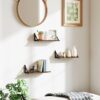 Best Set of 3 Wall Shelves, Vintage Wall Mounted Floating Shelves for Living Room, Entryway, Bedroom, Rustic Brown - Image 10