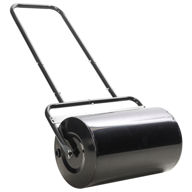 Best 38L Fillable Cylinder Steel Lawn Roller - Black - Image 11