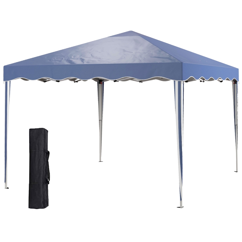 Best 3 x 3cm Adjustable Height Pop-Up Gazebo, with Bag - Blue - Image 11