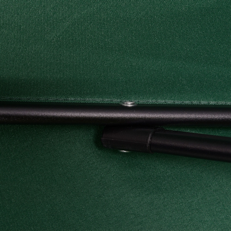 Best 2m Garden Parasol Umbrella, Outdoor Sun Shade with 6 Sturdy Ribs for Balcony, Bench, Garden, Green - Image 9