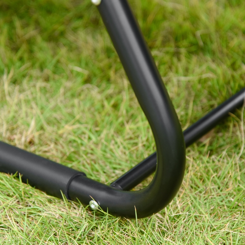 Best Outdoor Garden Rocking Chair, Patio Sun Lounger Rocker Chair with Breathable Mesh Fabric, Removable Headrest Pillow, Armrest, Side Storage Bag, Grey - Image 9