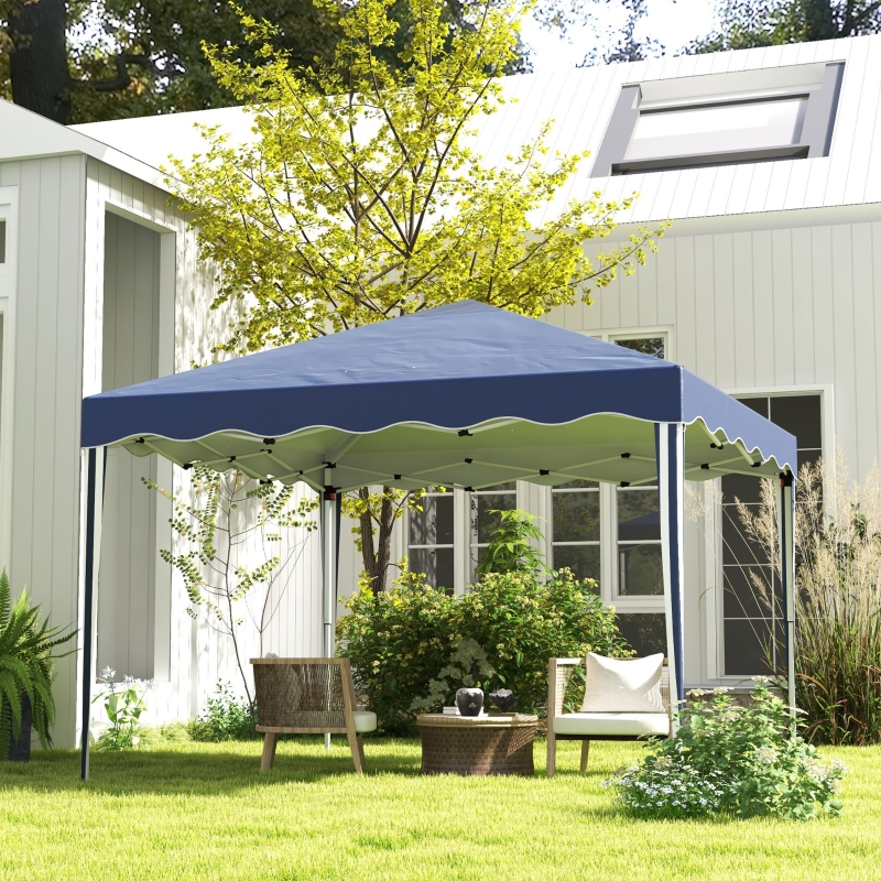 Best 3 x 3cm Adjustable Height Pop-Up Gazebo, with Bag - Blue - Image 10