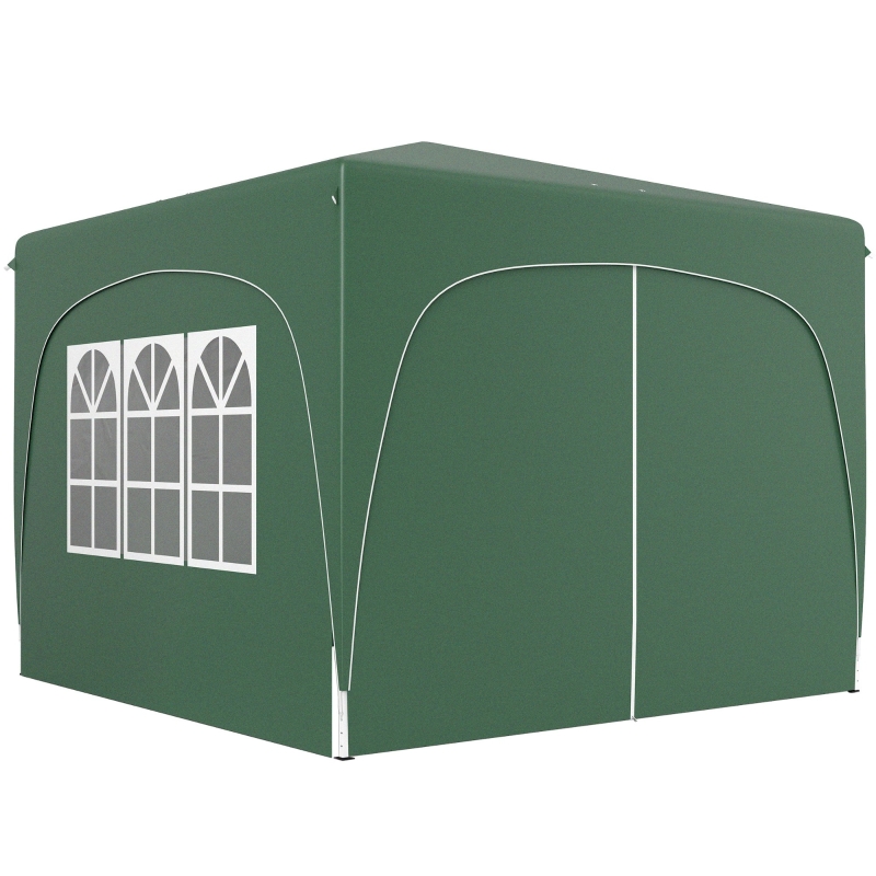 Best 3 x 3m Pop-Up Gazebo Shelter, with Accessories - Dark Green - Image 11