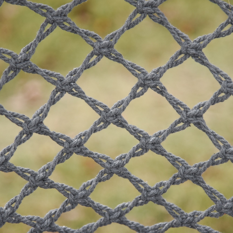 Best Outdoor Cotton-Polyester Blend Macrame Hanging Rope Chair with Cushion, Portable Garden Chair with Fringe Tassels for Patio, Deck, Tree, Grey - Image 9