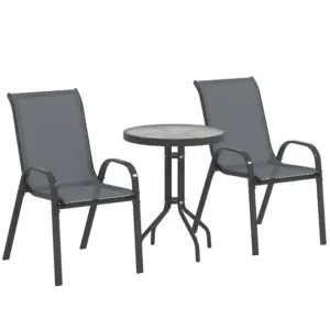 Best Three-Piece Outdoor Garden Set - Grey