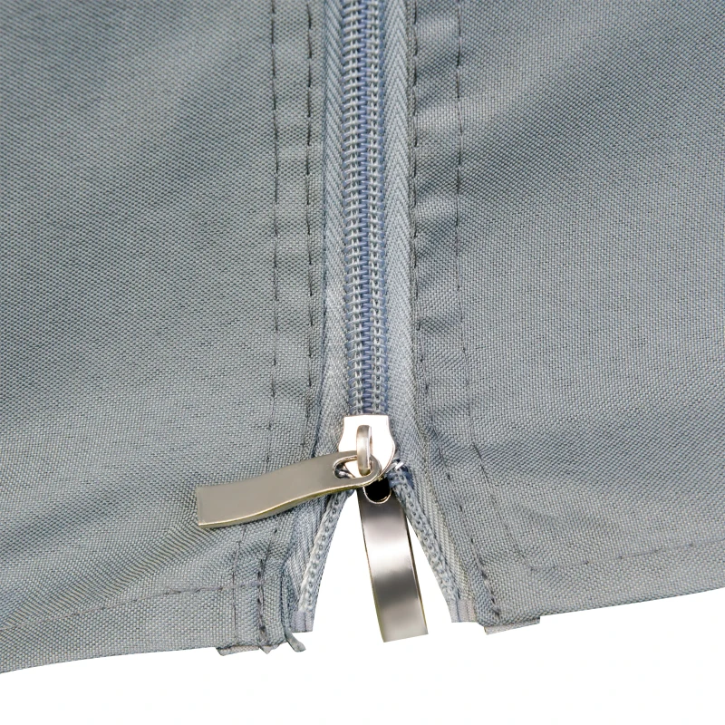 Best 4m x 3(m)Garden Gazebo, Double Roof Outdoor Gazebo Canopy Shelter with Curtains, Solid Steel Frame for Lawn and Deck, Grey - Image 8