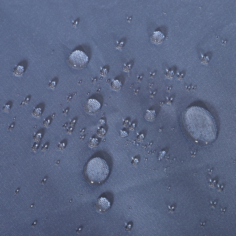 Best PE Rattan Lounge Set, 5 Pieces Patio Conversation Furniture Set, Garden Round Sofa Bed with Cushion and Retractable Canopy, Grey - Image 9