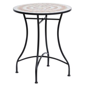 Best 60cm Mosaic Round Bistro Table Side Bar Table Patio Garden Outdoor Balcony Furniture