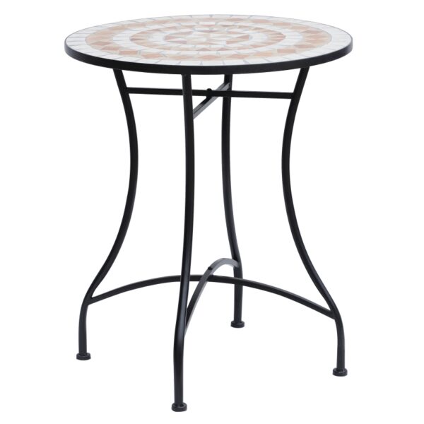 Best 60cm Mosaic Round Bistro Table Side Bar Table Patio Garden Outdoor Balcony Furniture