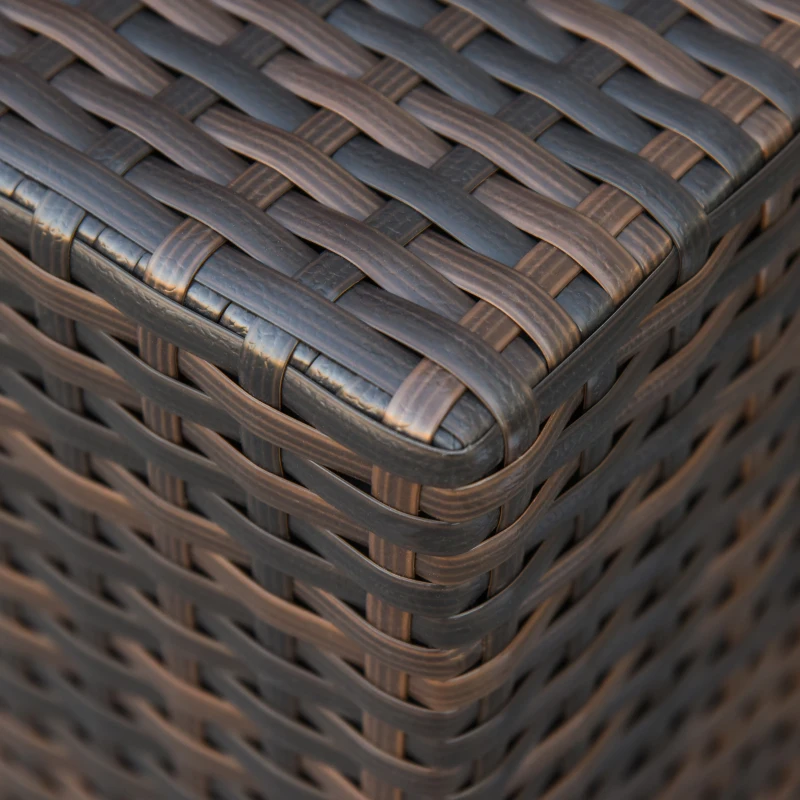 Best 3 Pcs Rattan Nesting Tables Set-Brown - Image 8