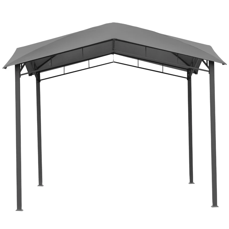 Best 3x3(m) Outdoor Gazebo Garden Pavilion Sunshade Canopy Tent with Steel Frame, Grey - Image 7