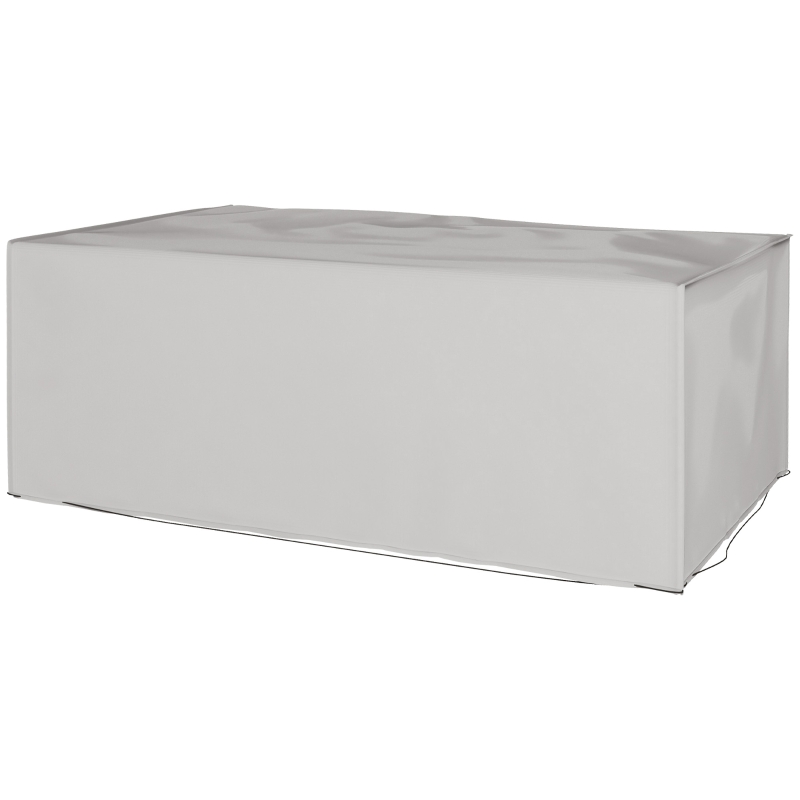 Best Outdoor Garden Furniture Cover Waterproof, Anti-UV 600D Heavy Duty Oxford Fabric Patio Furniture Cover for Rectangular Sofa Table Set, Grey, 210 x 140 x 80 cm - Image 11