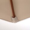 Best 2.7m Elegant Wooden Frame Parasol Umbrella - Beige - Image 9