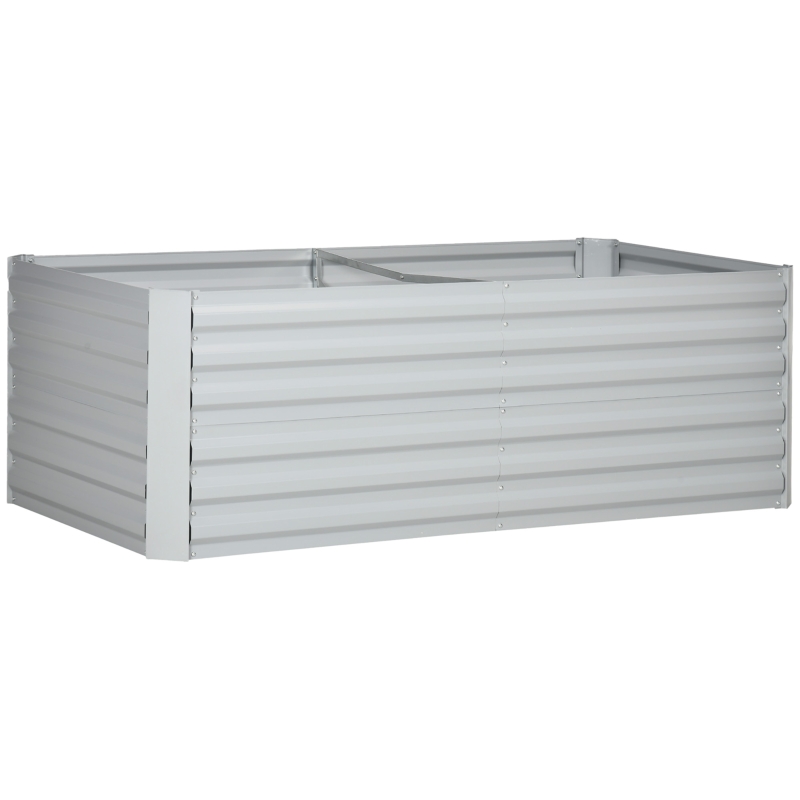Best Raised Beds for Garden, Galvanised Steel Outdoor Planters with Multi-reinforced Rods, 180 x 90 x 59 cm, Light Grey - Image 11