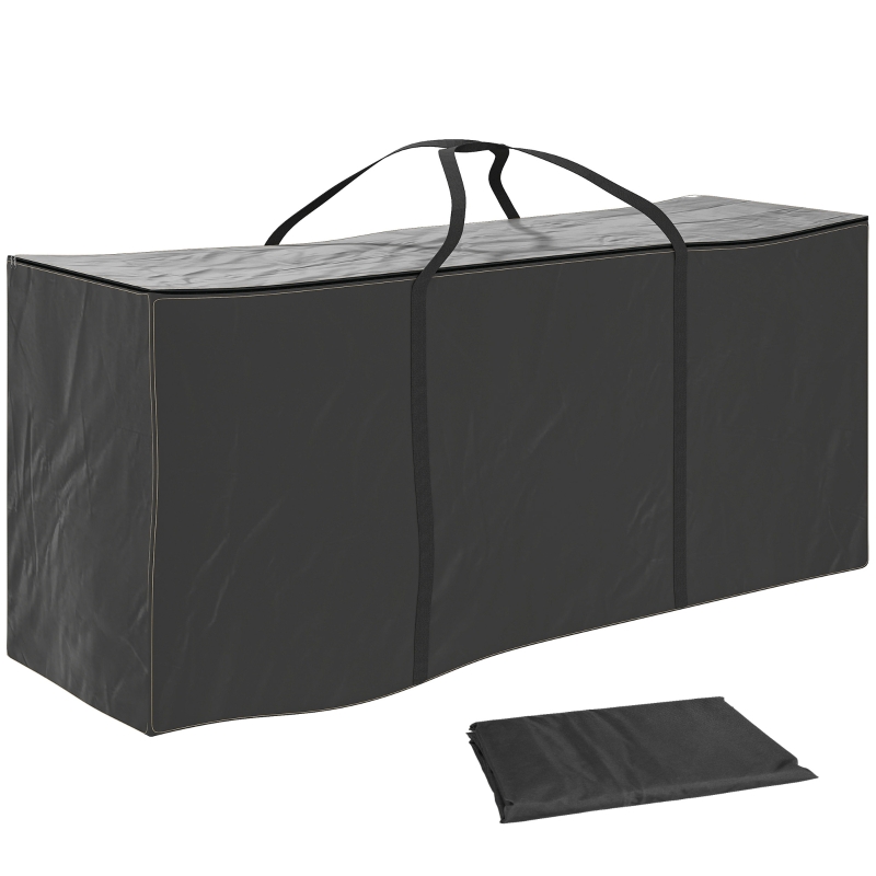 Best 720 L Outdoor Garden Cushion Storage Bag, Heavy Duty 600D Oxford Fabric Waterproof Garden Furniture Cushion Storage Bag with 2-Way Zip for Tent, Christmas Tree, 175 x 55 x 75 cm, Black - Image 10