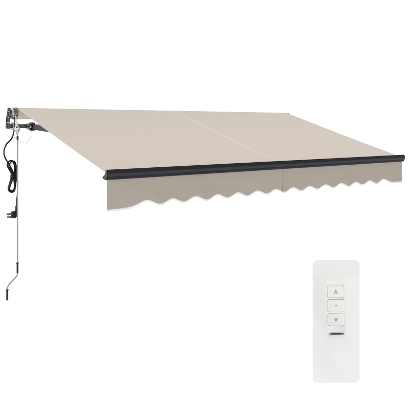Best 3.5 x 3m Electric/Manual Awning, with Remote - Beige - Image 10