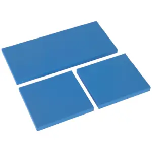 Best Outdoor Seat Cushion Pads for Rattan Furniture, 3 PCs Garden Furniture Cushions, Sky Blue