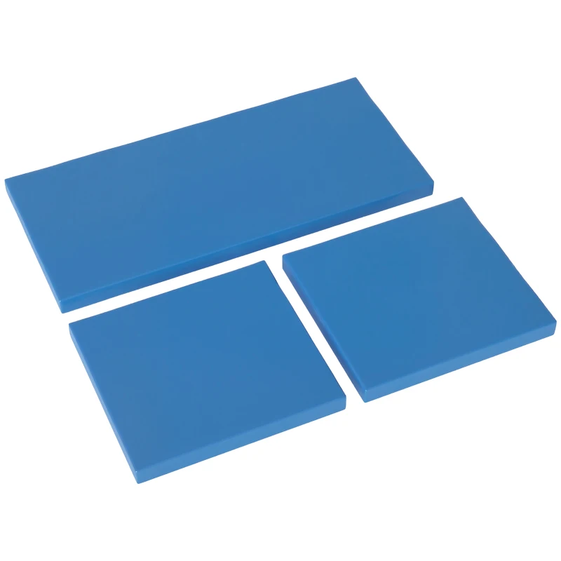 Best Outdoor Seat Cushion Pads for Rattan Furniture, 3 PCs Garden Furniture Cushions, Sky Blue