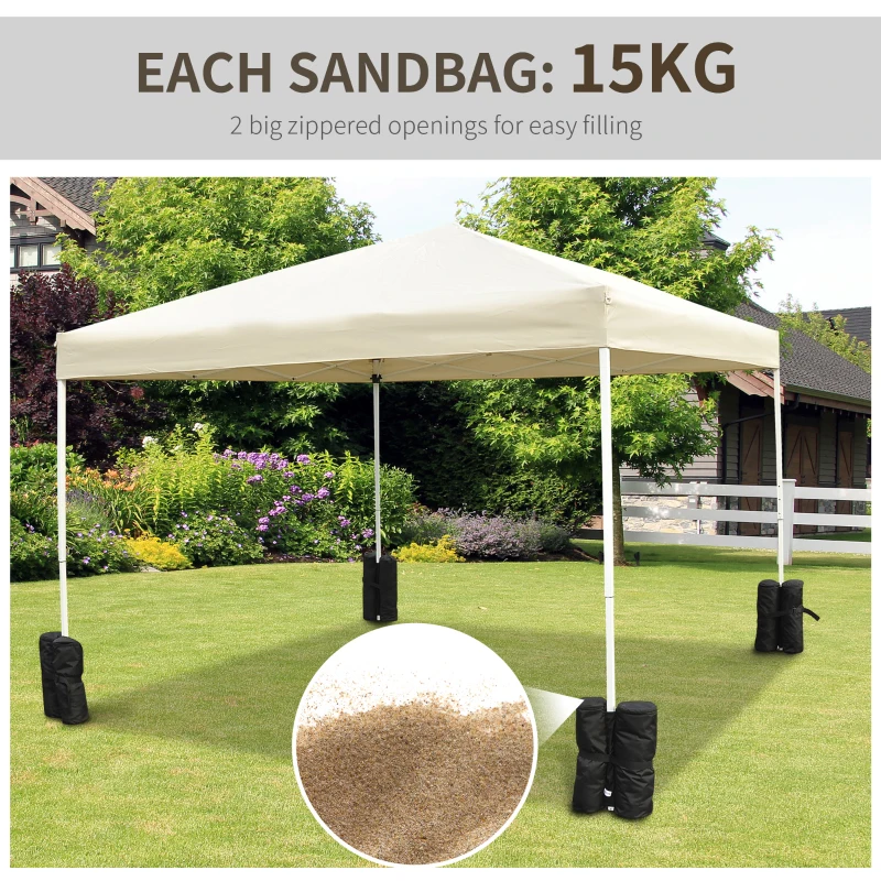 Best 15 kg Heavy Duty Gazebo Weight Sand Bags, 4 pcs Leg Weights Marquee Tent Canopy Base for Trampoline Pop Up Gazebo Tent Parasols - Image 4