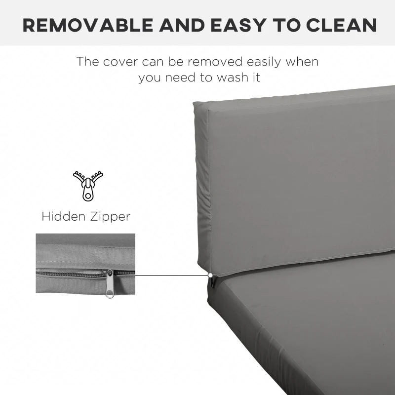 Best Outdoor Seat Cushion Pads for Rattan Furniture, 3 PCs Garden Furniture Cushions, Dark Grey - Image 7