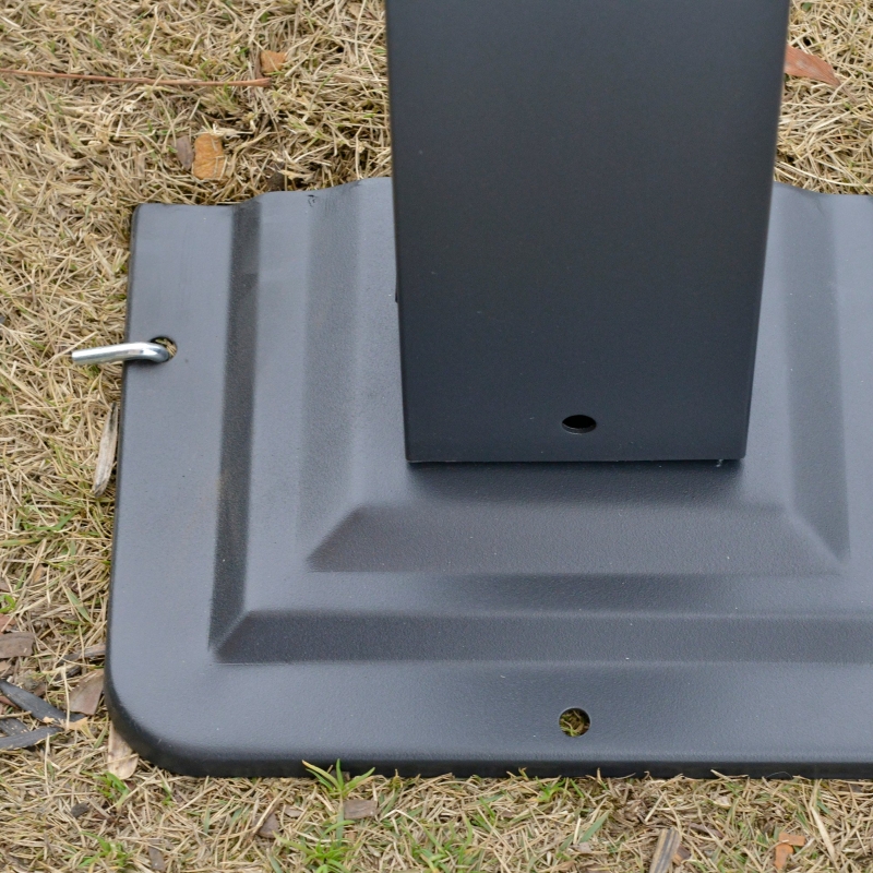 Best 4 x 3(m) Outdoor Hardtop Gazebo with Curtains, Lean to Aluminium Pergola with Polycarbonate Roof, Garden Pavilion Sun Shade Shelter, Grey - Image 10