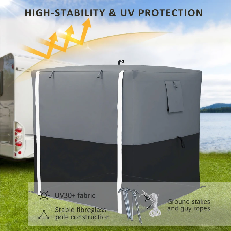 Best 2 x 2m Pop-Up Gazebo, with Accessories - Black - Image 6