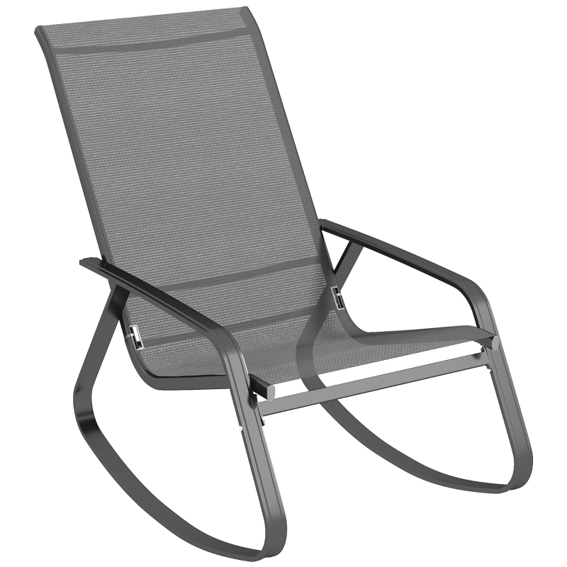 Best Rocking Garden Chair - Grey - Image 10