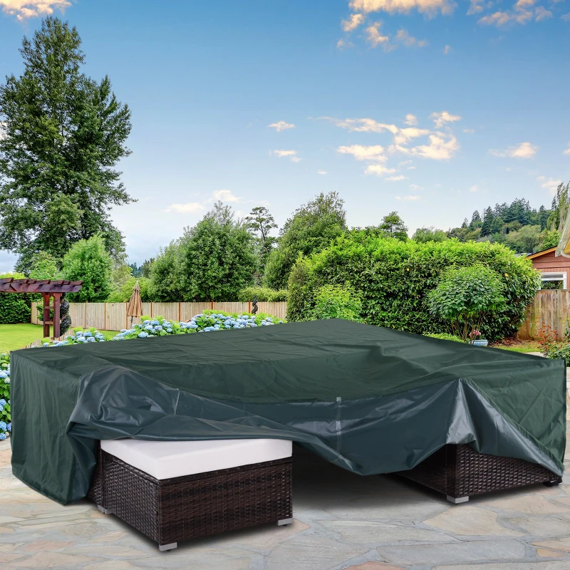 Best Large Patio Garden Furniture Set Cover 600D Oxford Square Waterproof, 230 x 230 x 70 cm, Green - Image 7