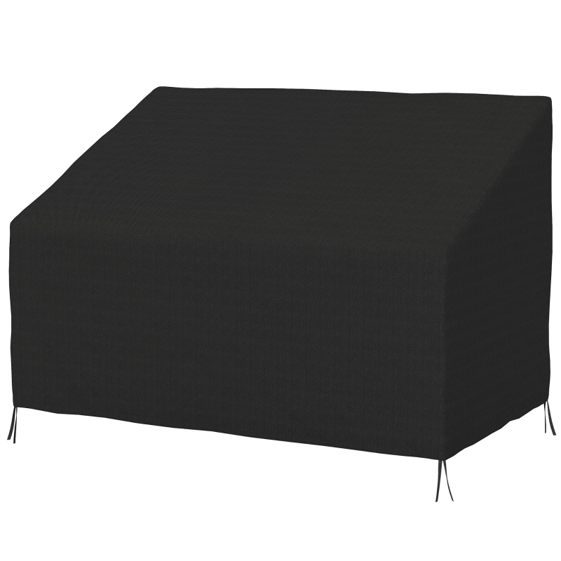 Best 600D Oxford Cloth Furniture Cover, 2 Seater Sofa Protector for Garden Patio, Outdoor, Waterproof, Black, 140L x 84W x 56/94H cm - Image 11