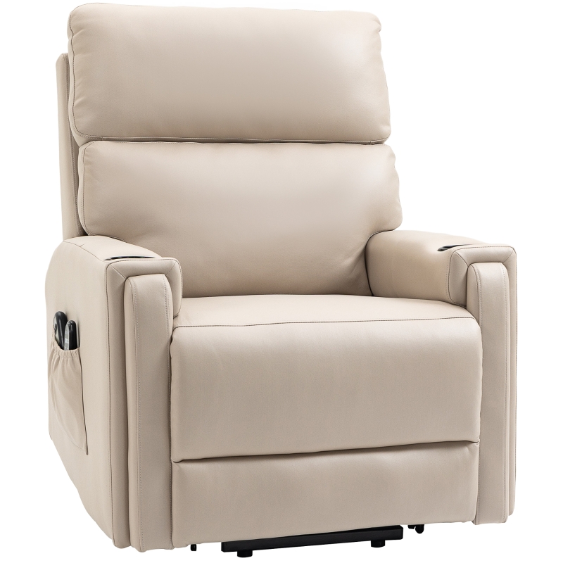 Best Electric Riser and Recliner Chair, with Massage and Heat - Beige - Image 11