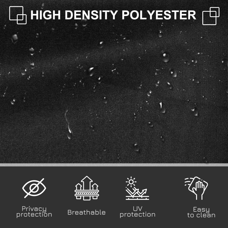 Best Retractable Sun Side Awning Screen Fence Patio Garden Wall Balcony Screening Panel Outdoor Blind Privacy Divider (3x1.8M, Black) - Image 7