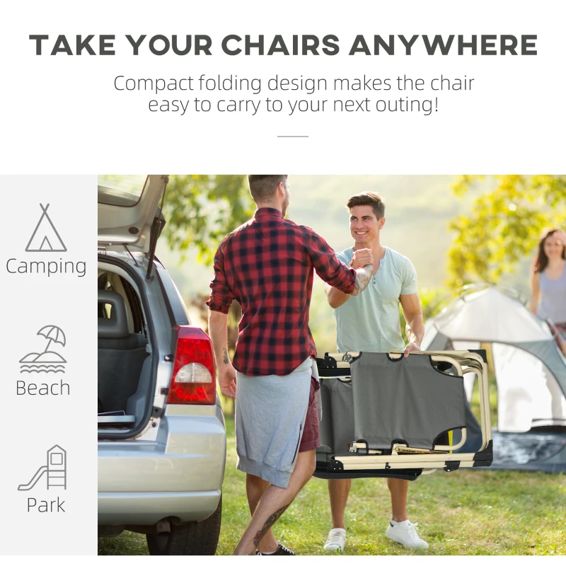 Best Padded Garden Lounger, with Seven-Position Back and Footrest - Grey - Image 6