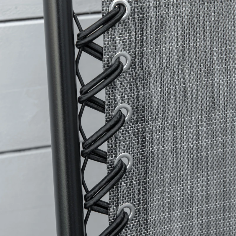 Best Pieces Patio Folding Chair Set, Outdoor Portable Loungers for Camping Pool Beach Deck, Lawn Chairs with Armrest Steel Frame, Mixed Grey - Image 8