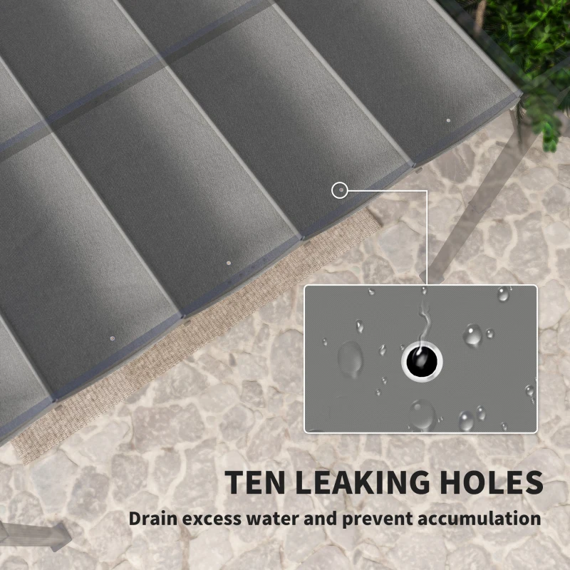 Best Retractable Pergola Shade Cover, Replacement Canopy for 4 x 3 (m) Pergola, Retractable Roof, Light Grey - Image 5