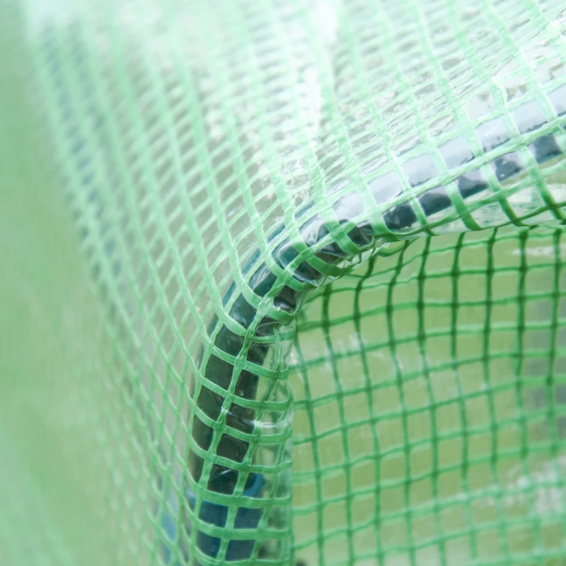 Best Walk In Mini Greenhouse Garden Outdoor Flower Planter Steel Frame w/ Zipped Door & Window, PE Cover, 180 x 100 x 168CM, Green - Image 7