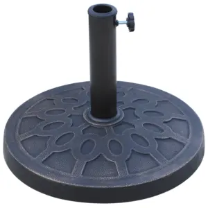 Best 13kg Resin Umbrella Stand Holder, Garden Parasol Base for 38mm or 48mm Outdoor Umbrella Poles, Bronze Tone