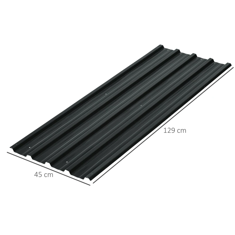 Best Corrugated Roofing Sheets, Pack of 24, Galvanised Metal Roofing Sheets for Greenhouse, Garage, Storage Shed, Carport, 129 x 45cm, Dark Grey - Image 3