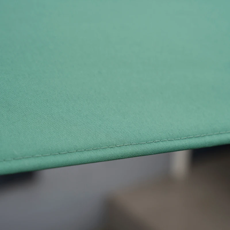 Best 3x2m Patio Parasol Garden Umbrellas Canopy with Aluminum Tilt Crank Rectangular Sun Shade Steel, Green - Image 8