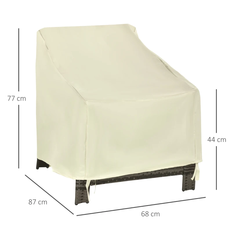 Best 600D Oxford Cloth Furniture Cover Single Chair Garden Patio Outdoor Protector Waterproof 68x87x44-77cm - Image 3