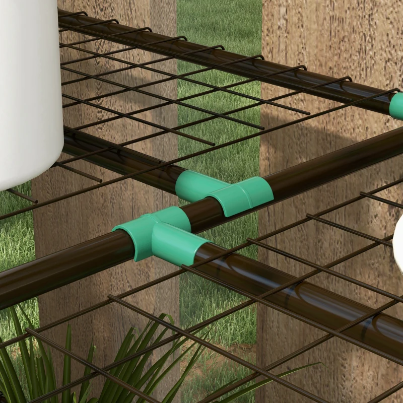 Best 46 x 143cm Mini Lean-To Greenhouse, with Three Inner Shelves - Image 8