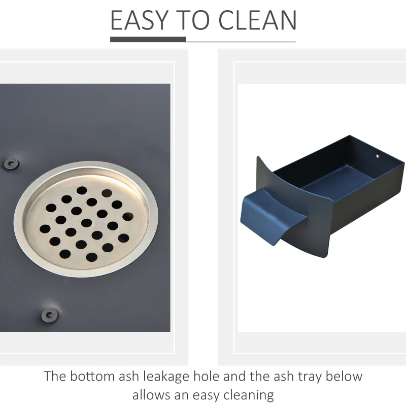 Best Round BBQ Grill W/Cutting Board-Black - Image 6