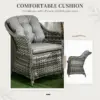 Best Seven-Piece Rattan Dining Set - Grey - Image 6