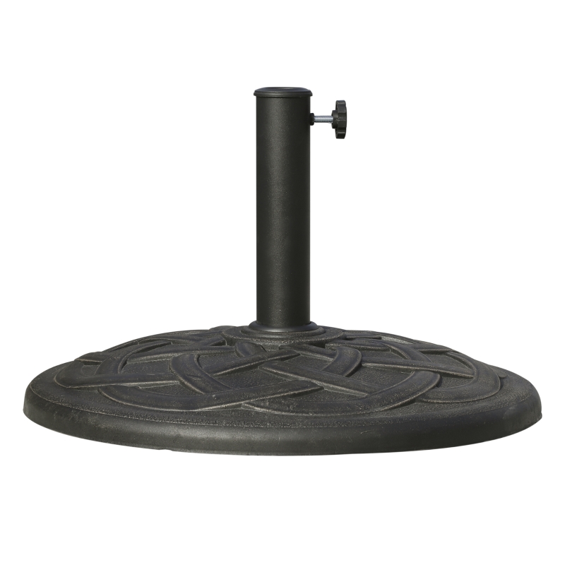 Best 19KG Resin Umbrella Base Garden Parasol Base Stand Round Sun Shade Holder Suitable For Pole Between Φ38mm to Φ48mm - Image 12