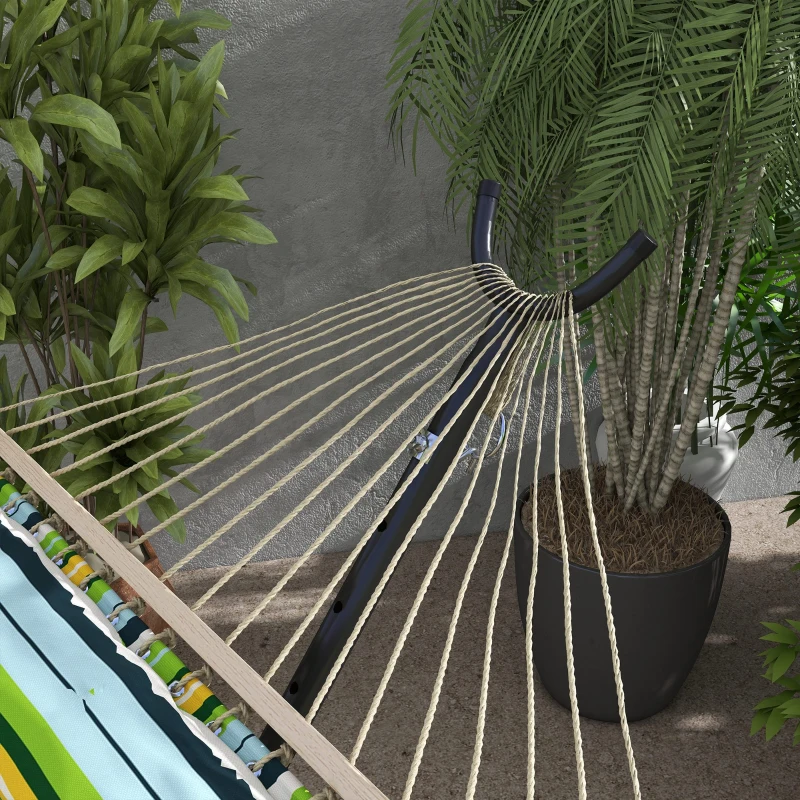 Best 9.5ft Hammock Stand, Portable Hammock with Wheels, Adjustable Hammock Net Stand with Carry Bag, for String-style, Brazilian-style, Flat-style, Rope-style Hammocks, Black - Image 8