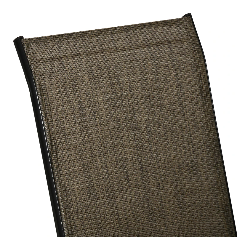 Best Set of Four Stackable Mesh Seat Chairs - Mixed Brown - Image 7